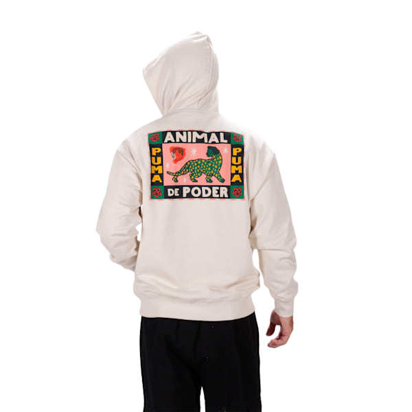 Sudadera con capucha Animal de Poder III para hombre, Alpine Snow, large-MEX