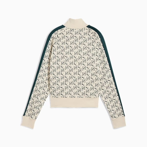 T7 All-Over Print Track Jacket Women, Alpine Snow, large-ZAF