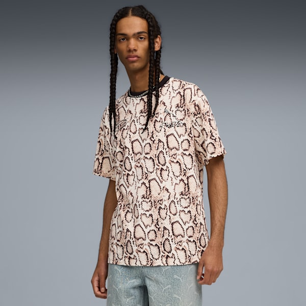 PUMA X A$AP ROCKY Snake Tee, Frosted Ivory-AOP, large-MEX