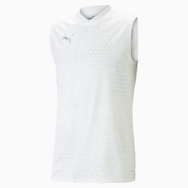 teamCUP Sleeveless Football Training Jersey Men, PUMA White, large-ZAF