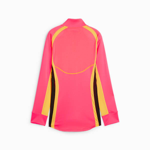 individualBLAZE Women's Quarter-Zip Football Top, Sunset Glow-PUMA Black, large-ZAF