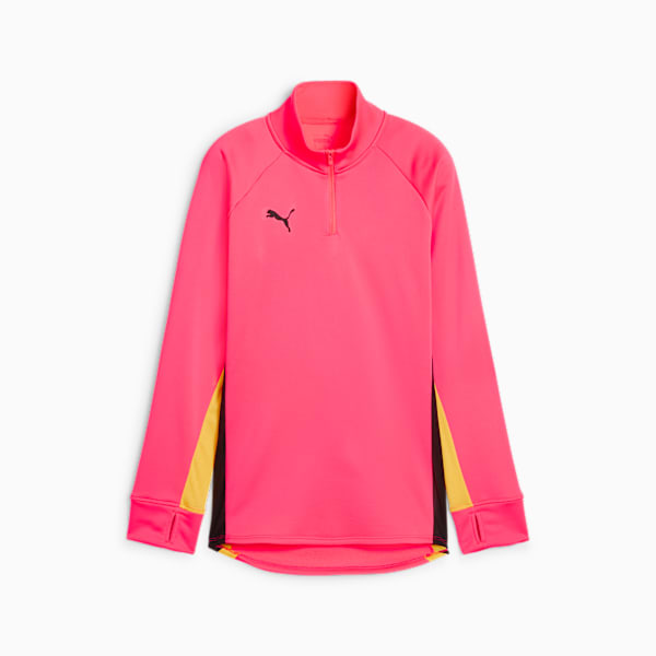 individualBLAZE Women's Quarter-Zip Football Top, Sunset Glow-PUMA Black, large-ZAF