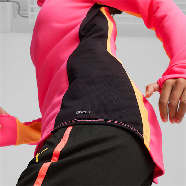 individualBLAZE Women's Quarter-Zip Football Top, Sunset Glow-PUMA Black, large-ZAF