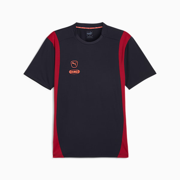 Playera de fútbol para hombre KING Pro, New Navy-Dark Crimson, large-MEX
