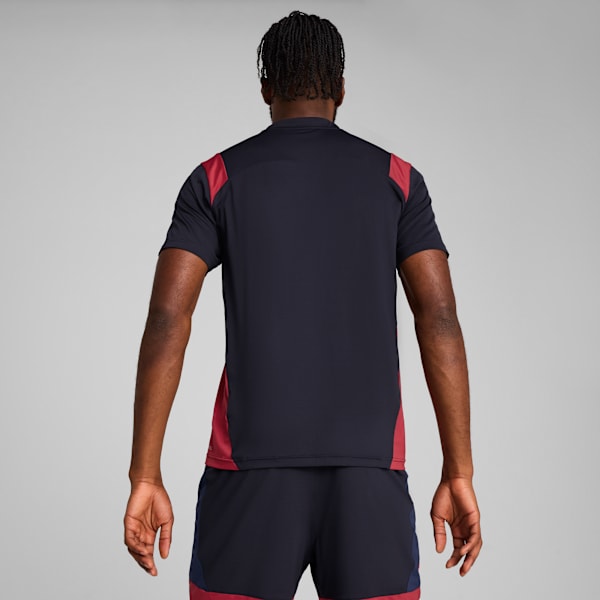 Playera de fútbol para hombre KING Pro, New Navy-Dark Crimson, large-MEX