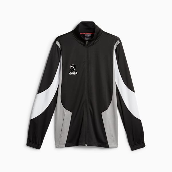 Campera de Fútbol KING Pro, PUMA Black-Concrete Gray, large-ARG