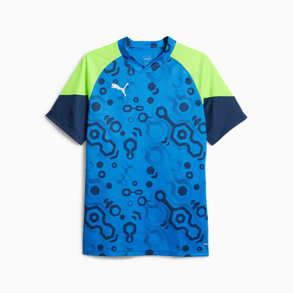 individualCUP Football Jersey, Persian Blue-Pro Green, large-ZAF