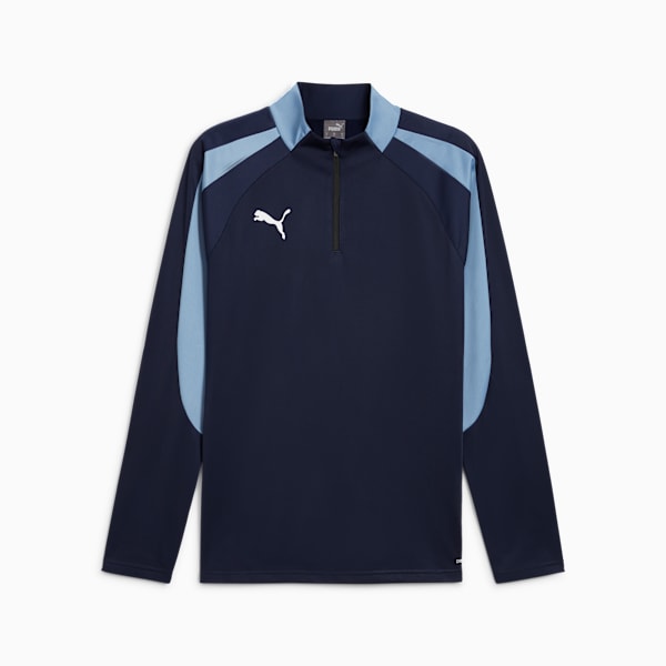Top Hombre individualLIGA Quarter-Zip, PUMA Navy-PUMA White-Zen Blue, large-MEX