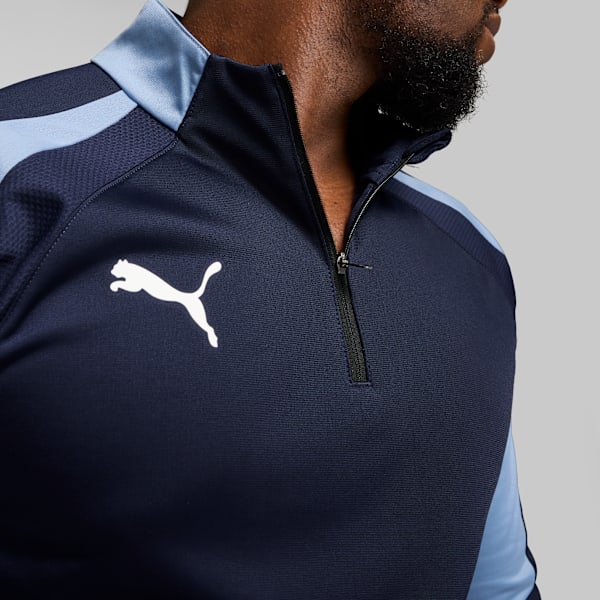 Top Hombre individualLIGA Quarter-Zip, PUMA Navy-PUMA White-Zen Blue, large-MEX