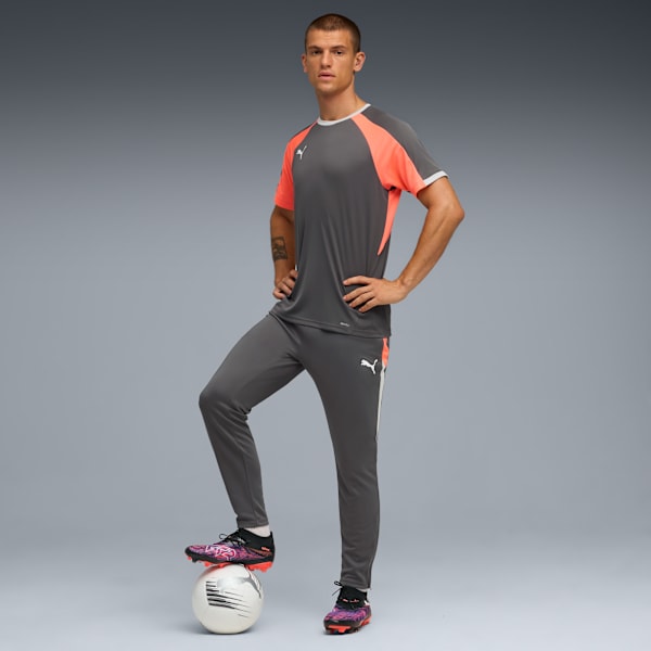 Pants Hombre individualLIGA, Shadow Gray-PUMA White-Glowing Red, large-MEX
