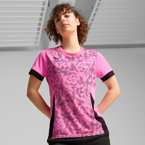 Playera Mujer IndividualGOAL, Poison Pink-PUMA Black, large-MEX