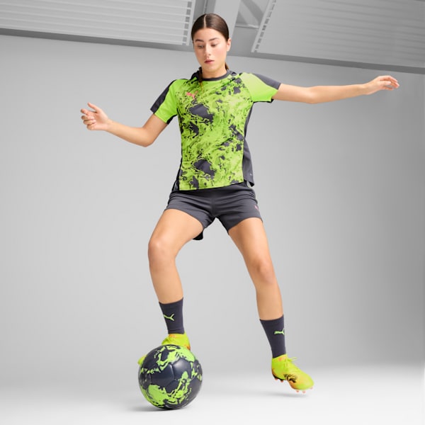 Shorts de fútbol individualBLAZE para mujer, Galactic Gray, large-MEX