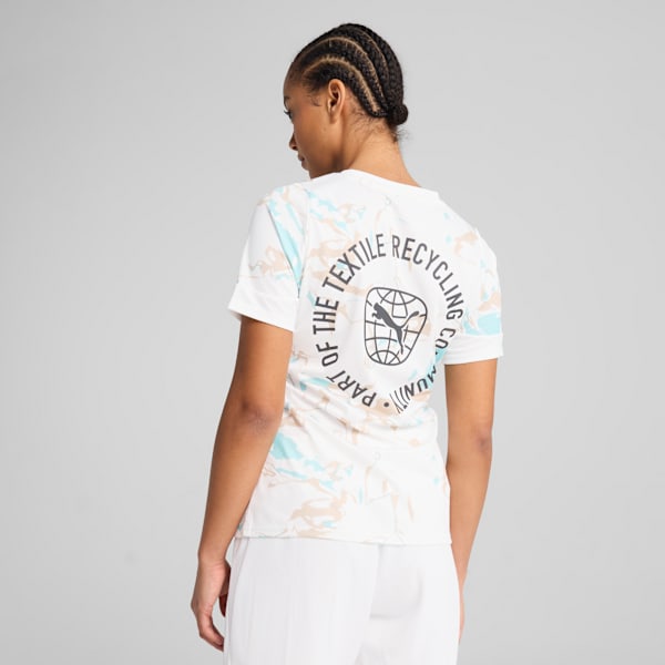 IndividualEARTH DAY Football Jersey Women, PUMA White-Light Sand, large-MEX