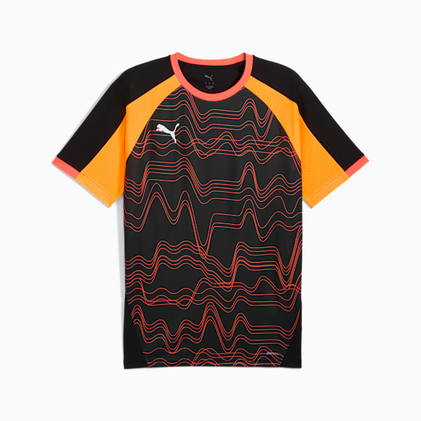 Playera de fútbol individualLIGA para hombre, PUMA Black-Glowing Red, large-MEX