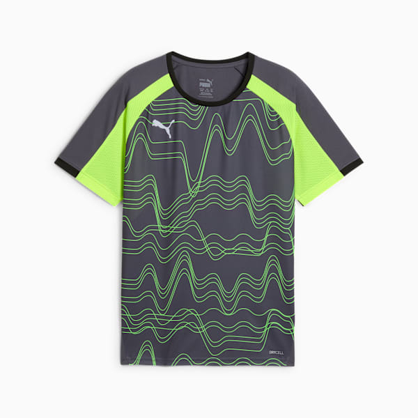 Camiseta de fútbol estampada individualLIGA para adolescentes, Galactic Gray-Yellow Alert, large-MEX