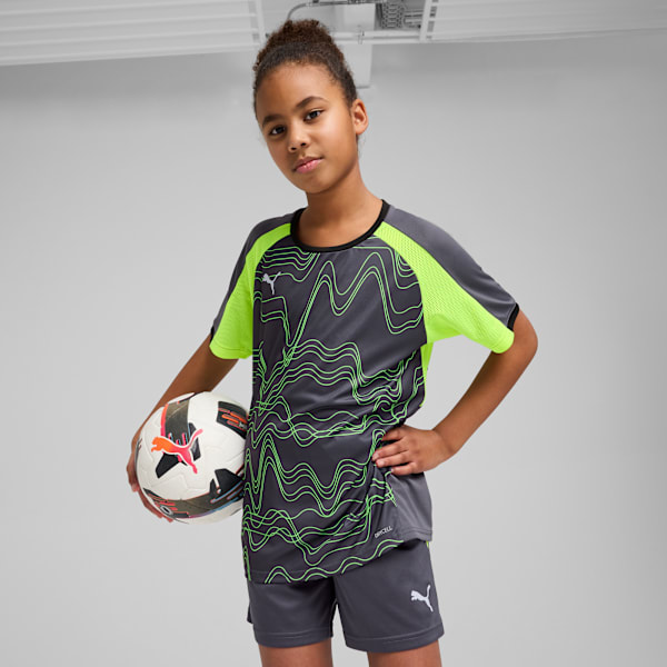 Camiseta de fútbol estampada individualLIGA para adolescentes, Galactic Gray-Yellow Alert, large-MEX