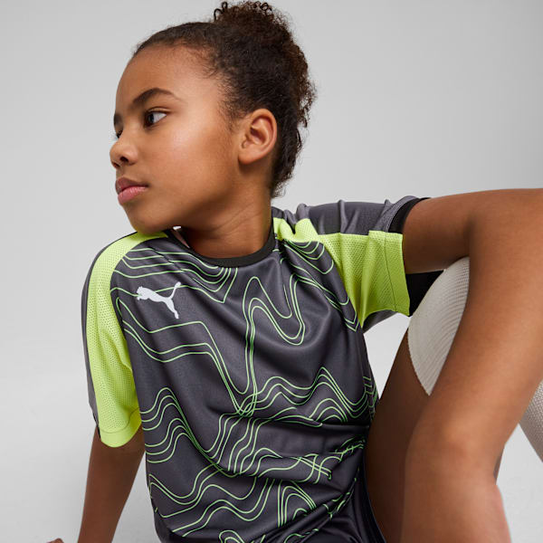 Camiseta de fútbol estampada individualLIGA para adolescentes, Galactic Gray-Yellow Alert, large-MEX