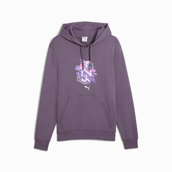Buzo con capucha PUMA x NEYMAR Creativity para hombre, Purple Charcoal, large-ARG