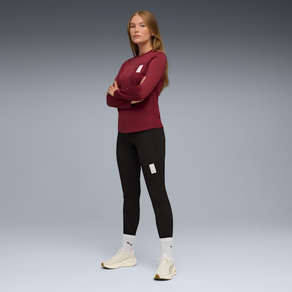 Playera de manga larga PUMA x SAYSKY Mujer, Team Regal Red, large-MEX