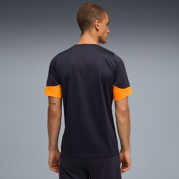 Camiseta de fútbol individualCUP para hombre, New Navy-Glowing Red-Heat Fire, large-MEX