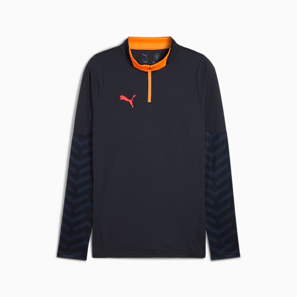 Sudadera de fútbol individualCUP para hombre, New Navy-Glowing Red-Heat Fire, large-MEX