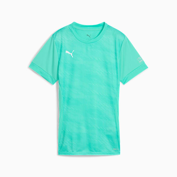 Individual Padel Graphic Jersey Women, Aquatic-PUMA White, large-ZAF
