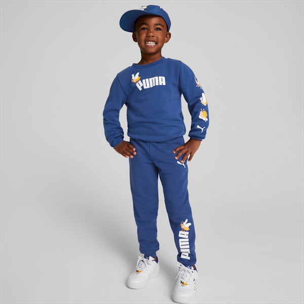 Small World Sweatpants Kids, Blazing Blue, large-ZAF