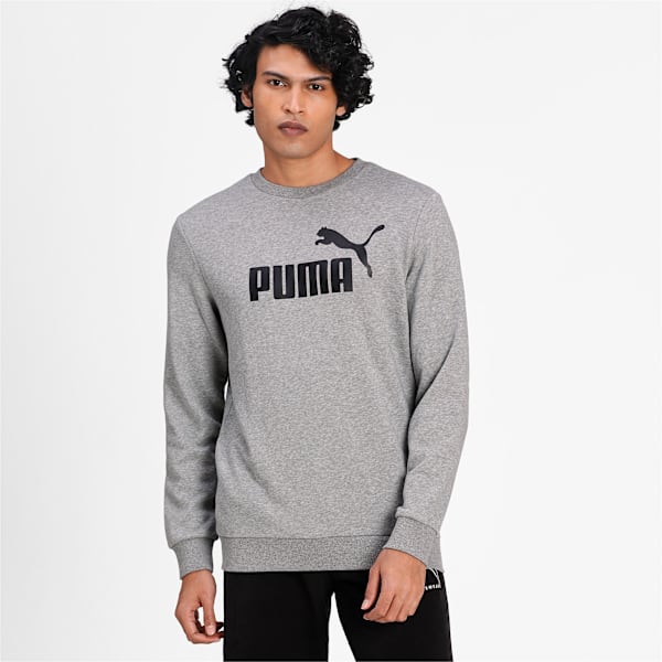 Buzo para hombre Essentials Big Logo Crew, Medium Gray Heather, large-ARG