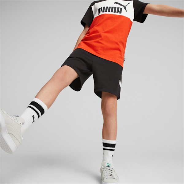 PUMA Power Shorts Youth, PUMA Black, large-ZAF