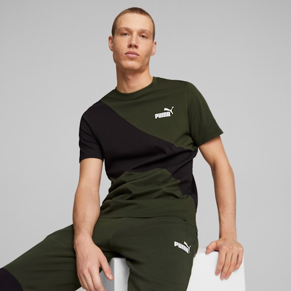 Camiseta PUMA POWER Cat Masculina, Myrtle, large-BRA