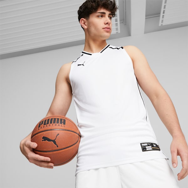 Camiseta de básquet Hoops Team para hombre, PUMA White, large-ARG
