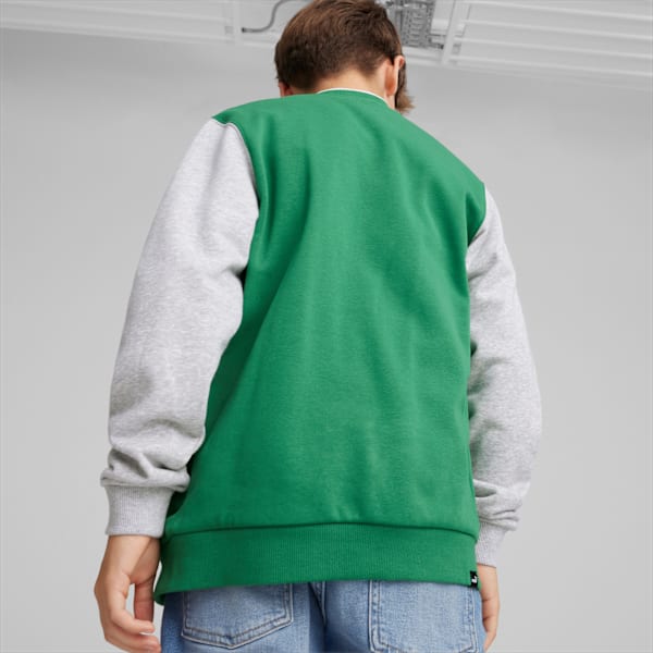 PUMA SQUAD Youth Bomber Jacket, Archive Green, large-ZAF