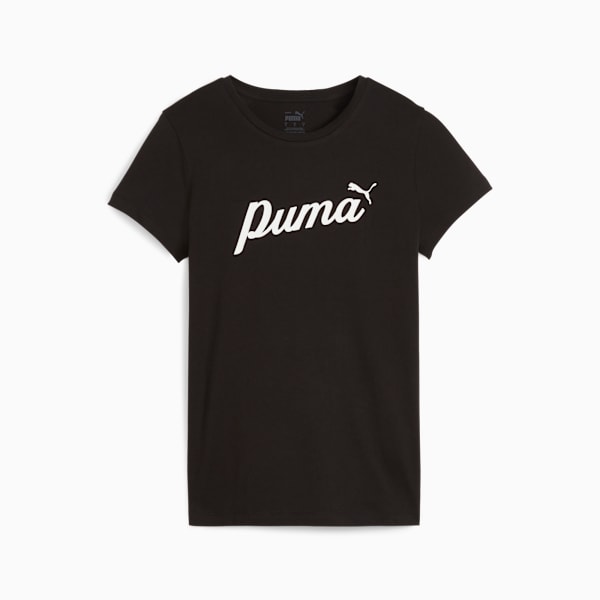 Playera para mujer ESS+ Script, PUMA Black, large-MEX