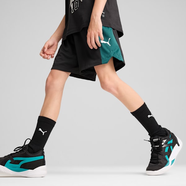 Shorts adolescentes básquet Blueprint, Cold Green, large-MEX