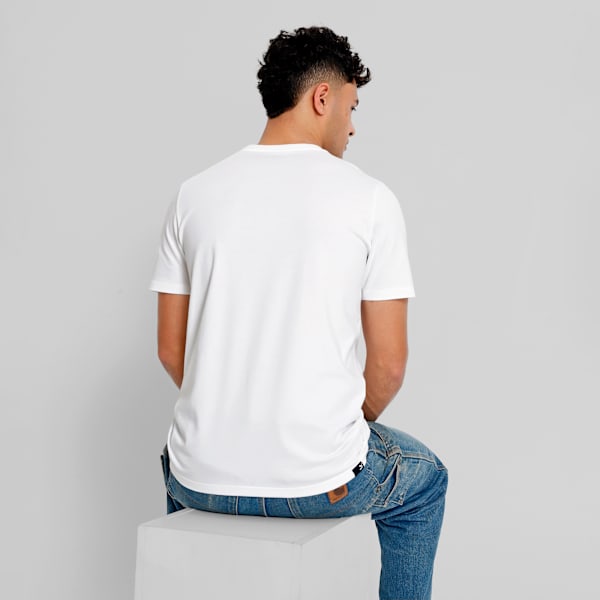 Playera para hombre Suede Logo, PUMA White, large-MEX