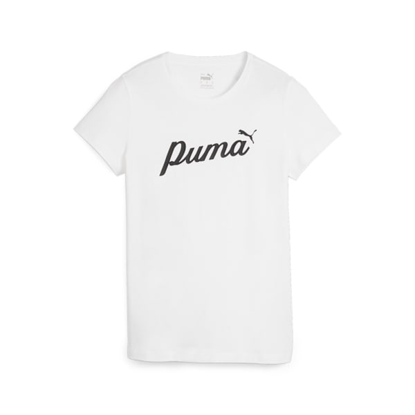 Remera ESS+ Script para mujer, PUMA White, large-ARG