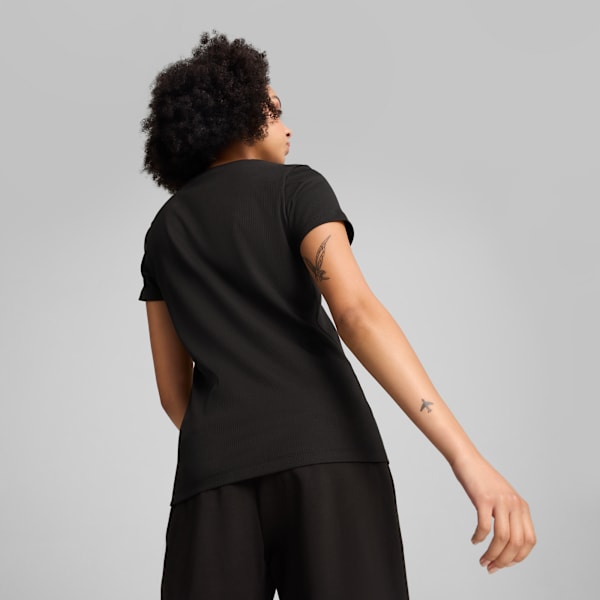 Remera ESS ELEVATED para mujer, PUMA Black, large-ARG