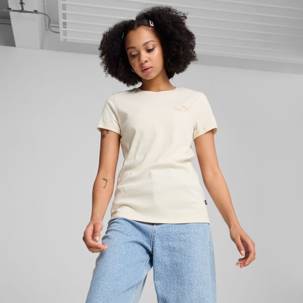 Remera ESS ELEVATED para mujer, Alpine Snow, large-ARG