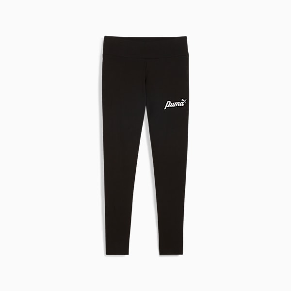 Leggings Mujer ESS+ Script, PUMA Black-gold foil, large-MEX