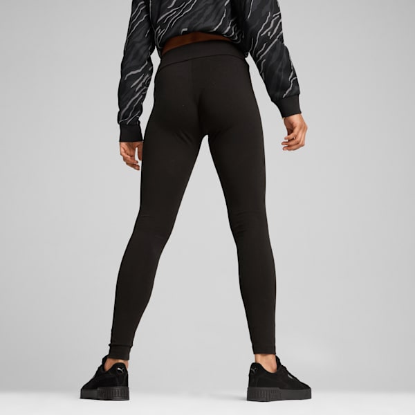 Leggings Mujer ESS+ Script, PUMA Black-gold foil, large-MEX