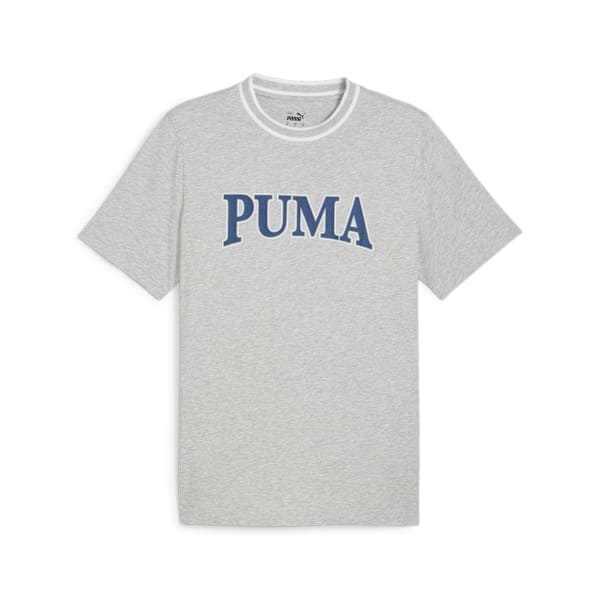 Remera estampada PUMA SQUAD para hombre, Light Gray Heather, large-ARG