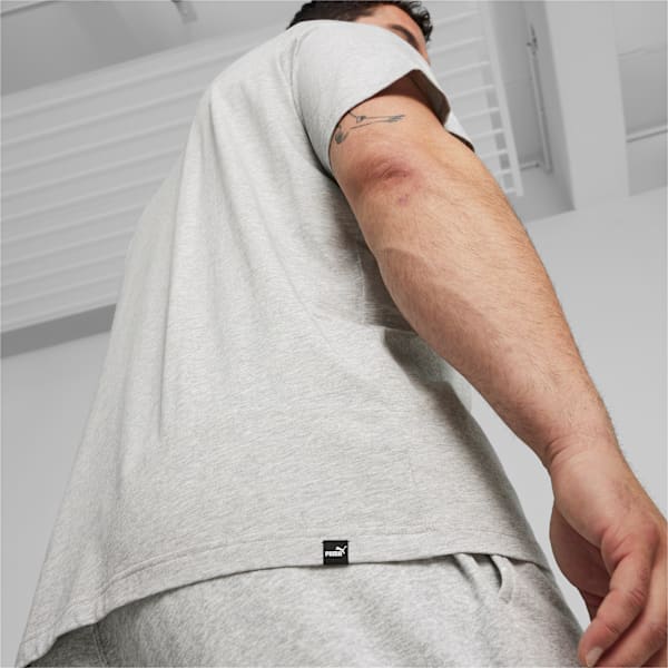 Remera estampada PUMA SQUAD para hombre, Light Gray Heather, large-ARG