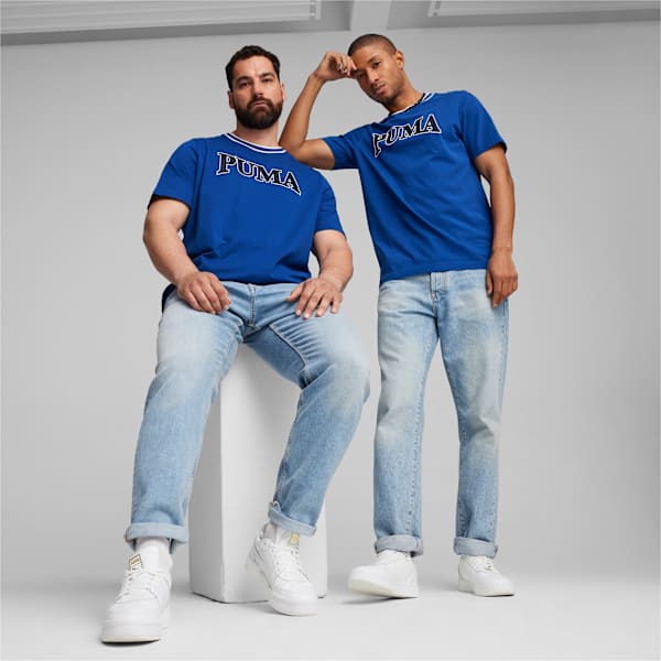 Remera estampada PUMA SQUAD para hombre, Cobalt Glaze, large-ARG