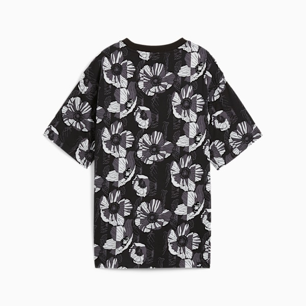 Remera con estampado integral ESS+ CLASS ACT para mujer, PUMA Black, large-ARG