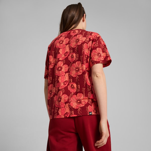 Remera con estampado integral ESS+ CLASS ACT para mujer, Intense Red, large-ARG