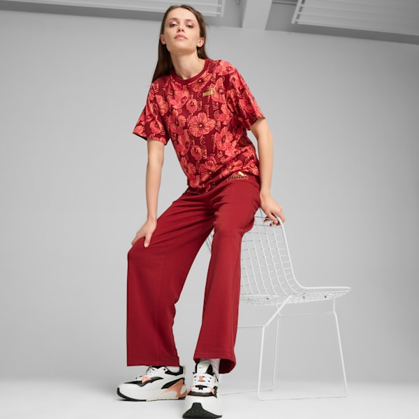 Remera con estampado integral ESS+ CLASS ACT para mujer, Intense Red, large-ARG