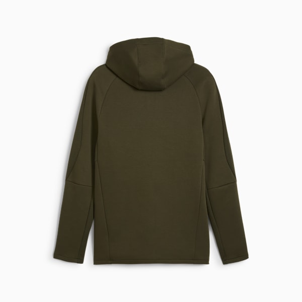 Jaqueta com Capuz EVOSTRIPE Full-Zip Masculino, Verde, large-BRA