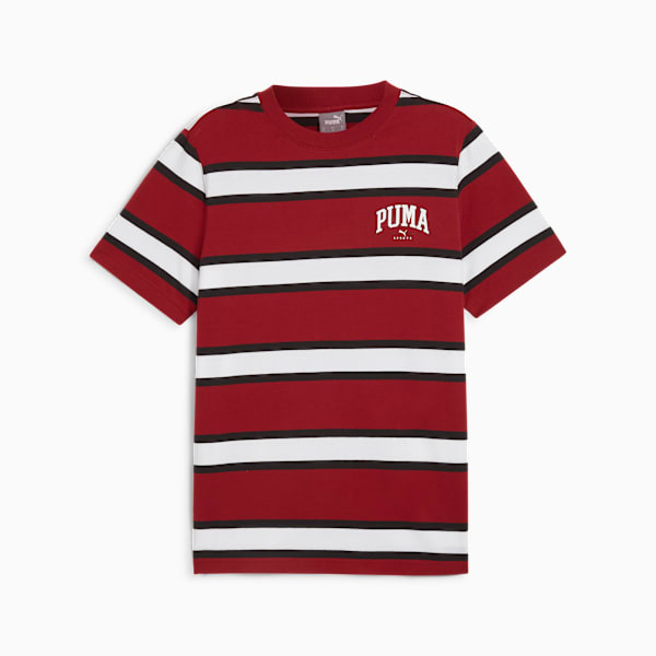 Remera rayada PUMA SQUAD para hombre, Intense Red, large-ARG