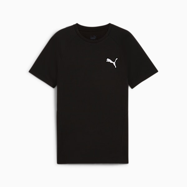 EVOSTRIPE Tee Youth, PUMA Black, large-MEX