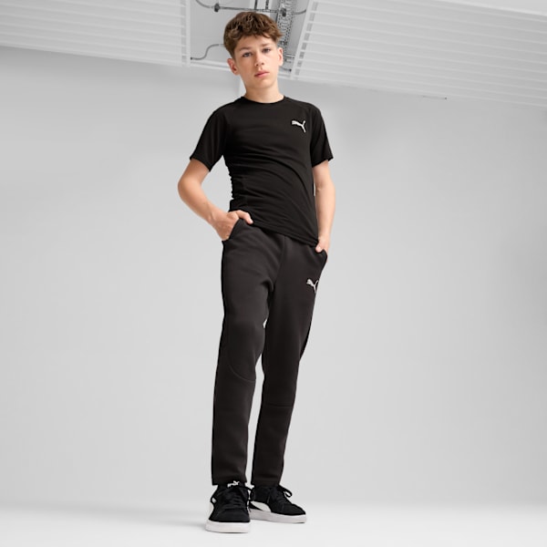 EVOSTRIPE Tee Youth, PUMA Black, large-MEX